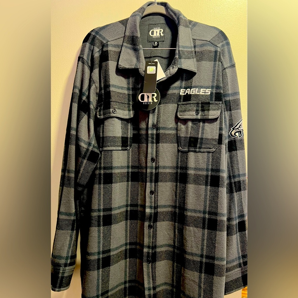 Eagles Plaid Darius Rucker Button-Up Shirt